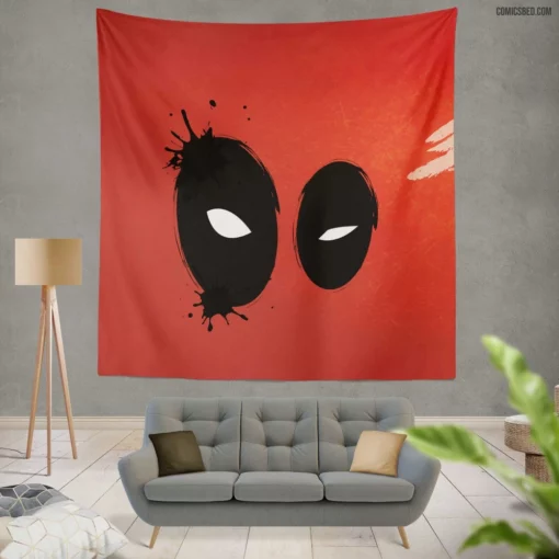 Deadpool Mercenary Mayhem Comic Wall Tapestry