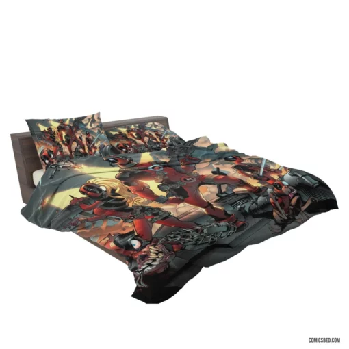 Deadpool Mercenary Missions Comic Bedding Set 2