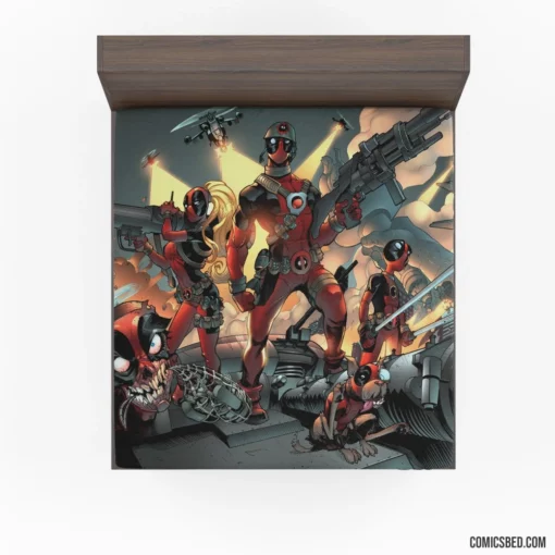 Deadpool Mercenary Missions Comic Fitted Sheet 1