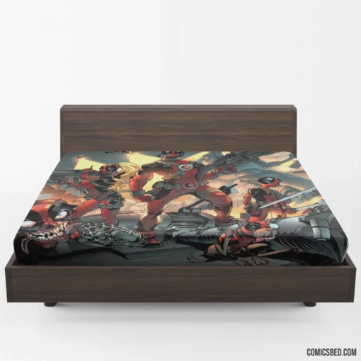 Deadpool Mercenary Missions Comic Fitted Sheet