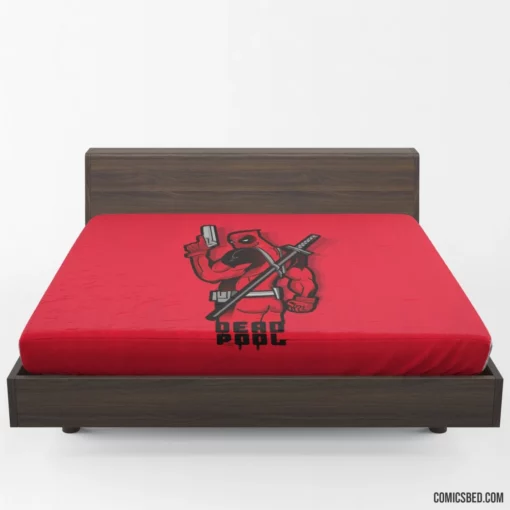 Deadpool Minimalist Merc Signature Comic Fitted Sheet