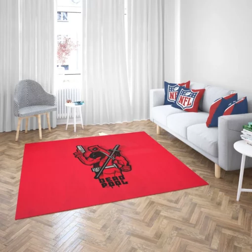 Deadpool Minimalist Merc Signature Comic Rug 2