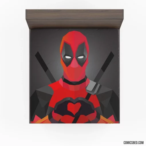 Deadpool Minimalist Merc with Humor Comic Fitted Sheet 1