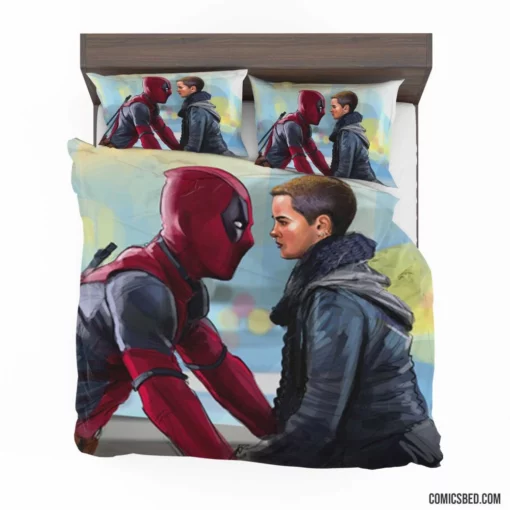 Deadpool Negasonic Teenage Warhead Team-Up Comic Bedding Set 1