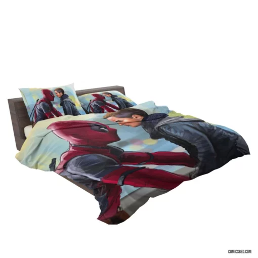 Deadpool Negasonic Teenage Warhead Team-Up Comic Bedding Set 2