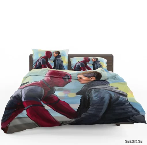 Deadpool Negasonic Teenage Warhead Team-Up Comic Bedding Set