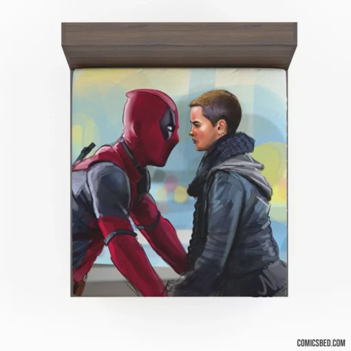 Deadpool Negasonic Teenage Warhead Team-Up Comic Fitted Sheet 1