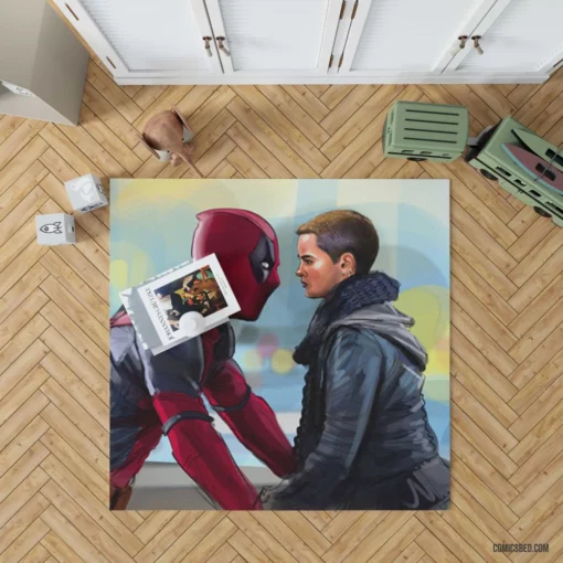 Deadpool Negasonic Teenage Warhead Team-Up Comic Rug