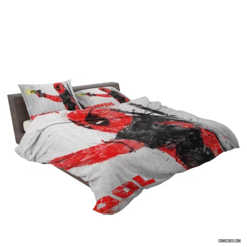 Deadpool Unconventional Hero Comic Bedding Set 2