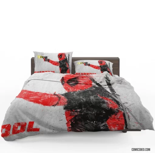 Deadpool Unconventional Hero Comic Bedding Set