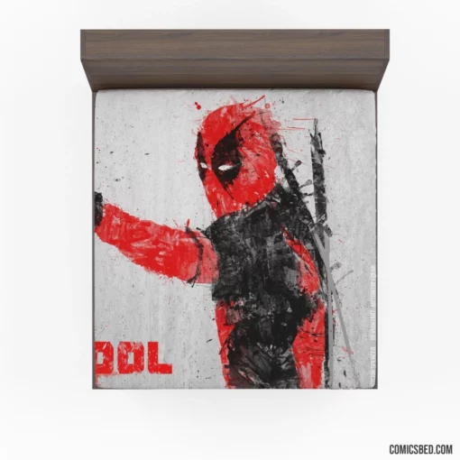 Deadpool Unconventional Hero Comic Fitted Sheet 1