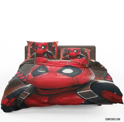 Deadpool Unleashed Marvel Merc Chronicles Comic Bedding Set