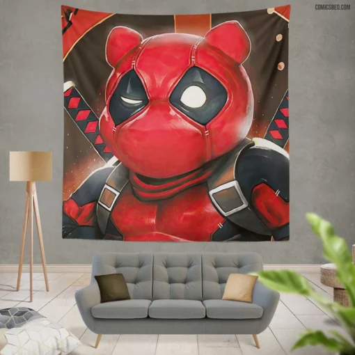 Deadpool Unleashed Marvel Merc Chronicles Comic Wall Tapestry