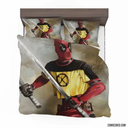 Deadpool Unleashed Marvel Talkative Merc Comic Bedding Set 1