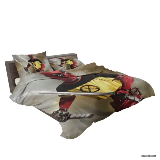 Deadpool Unleashed Marvel Talkative Merc Comic Bedding Set 2