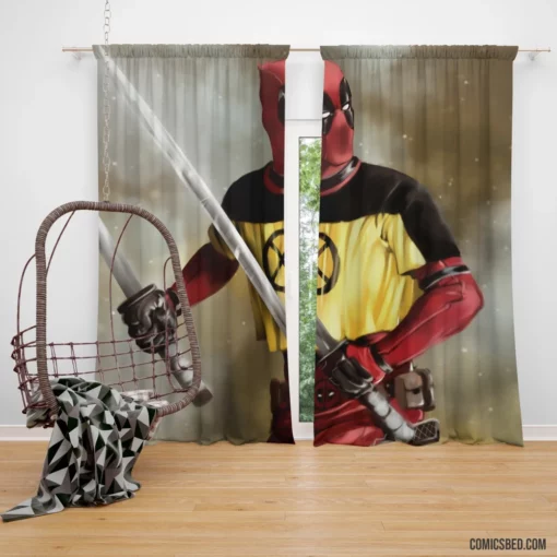 Deadpool Unleashed Marvel Talkative Merc Comic Curtain