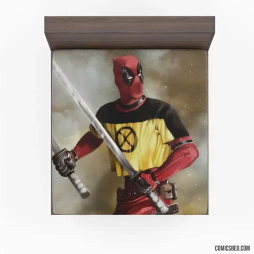 Deadpool Unleashed Marvel Talkative Merc Comic Fitted Sheet 1