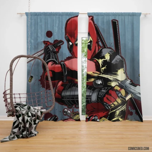 Deadpool Unleashed Marvel Witty Merc Comic Curtain