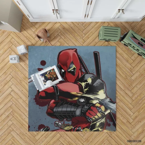 Deadpool Unleashed Marvel Witty Merc Comic Rug