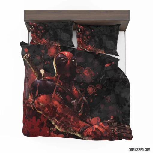 Deadpool Unleashed Merc with a Mouth Comic Bedding Set 1