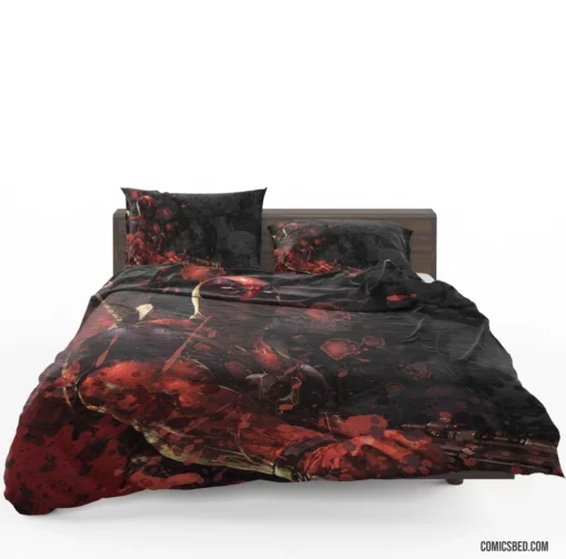 Deadpool Unleashed Merc with a Mouth Comic Bedding Set