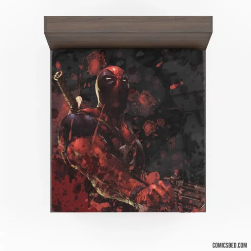 Deadpool Unleashed Merc with a Mouth Comic Fitted Sheet 1