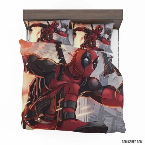 Deadpool Unmasked Marvel Merc Chronicles Comic Bedding Set 1