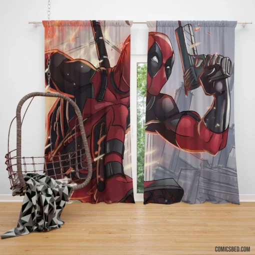 Deadpool Unmasked Marvel Merc Chronicles Comic Curtain