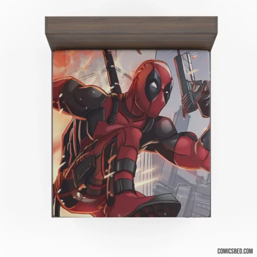 Deadpool Unmasked Marvel Merc Chronicles Comic Fitted Sheet 1