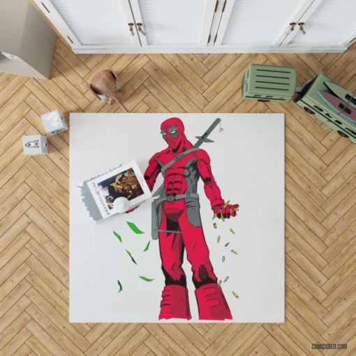 Deadpool Unpredictable Mercenary Comic Rug