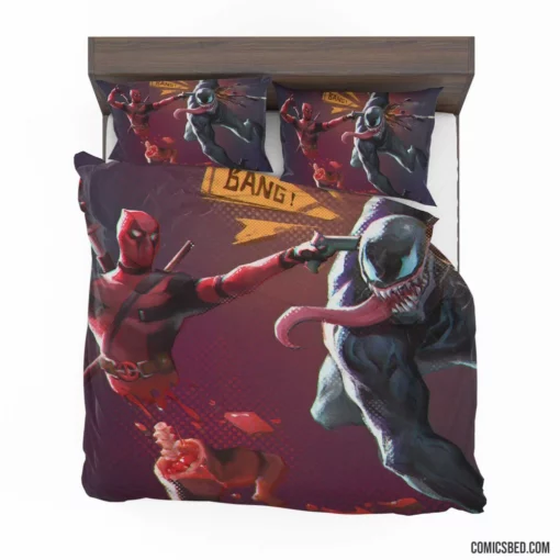 Deadpool Venom Marvel Duo Comic Bedding Set 1