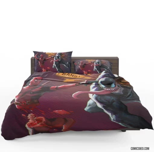 Deadpool Venom Marvel Duo Comic Bedding Set