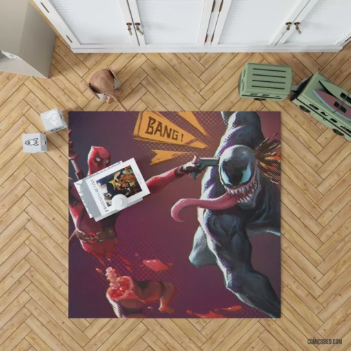 Deadpool Venom Marvel Duo Comic Rug