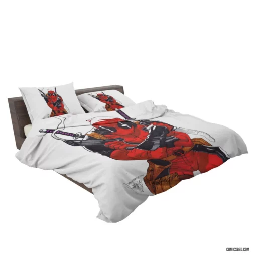 Deadpool Witty Antihero Comic Bedding Set 2