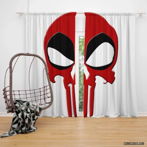 Deadpool vs. Punisher Clash of Chaos Comic Curtain