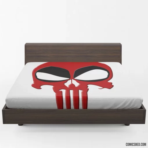 Deadpool vs. Punisher Clash of Chaos Comic Fitted Sheet