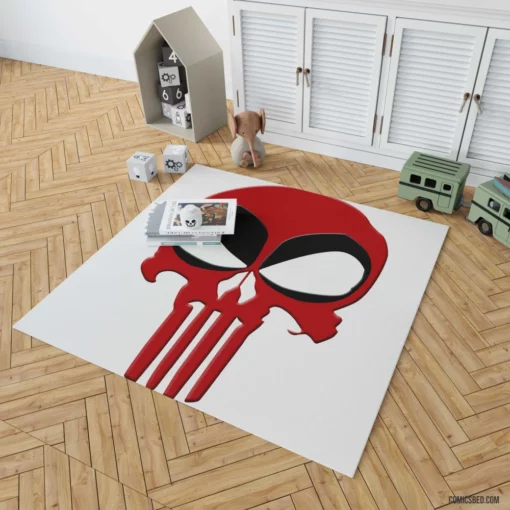 Deadpool vs. Punisher Clash of Chaos Comic Rug 1