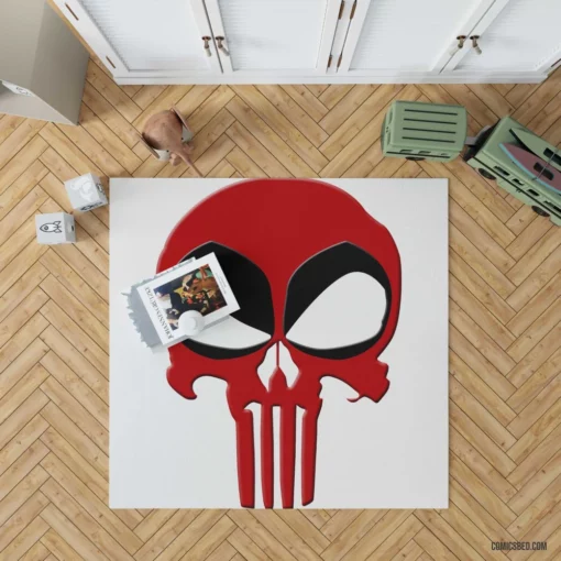 Deadpool vs. Punisher Clash of Chaos Comic Rug