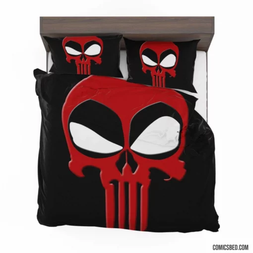 Deadpool vs. Punisher Merc Showdown Comic Bedding Set 1