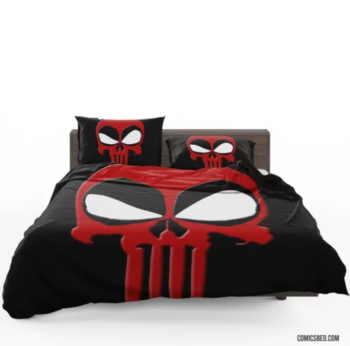 Deadpool vs. Punisher Merc Showdown Comic Bedding Set