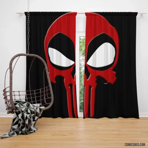 Deadpool vs. Punisher Merc Showdown Comic Curtain