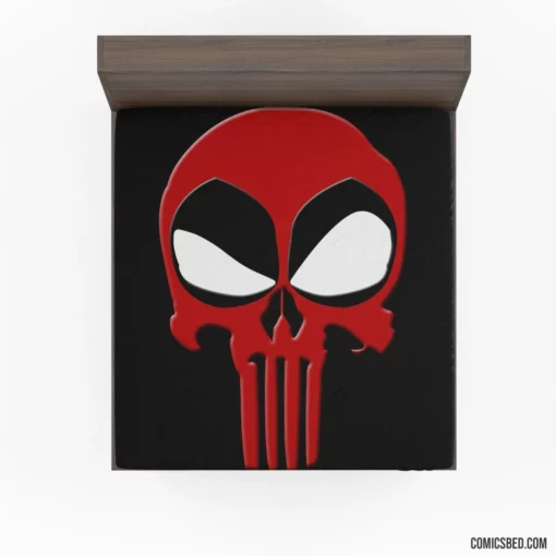 Deadpool vs. Punisher Merc Showdown Comic Fitted Sheet 1