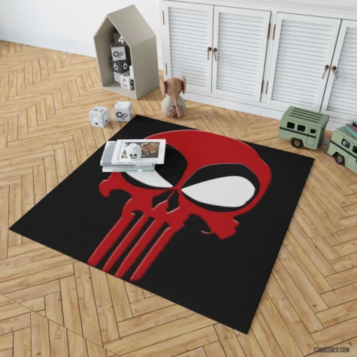 Deadpool vs. Punisher Merc Showdown Comic Rug 1