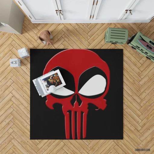 Deadpool vs. Punisher Merc Showdown Comic Rug