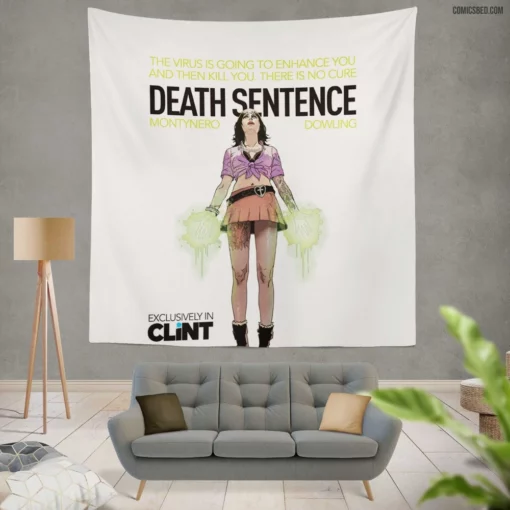 Death Sentence Grim Chronicles Comic Wall Tapestry