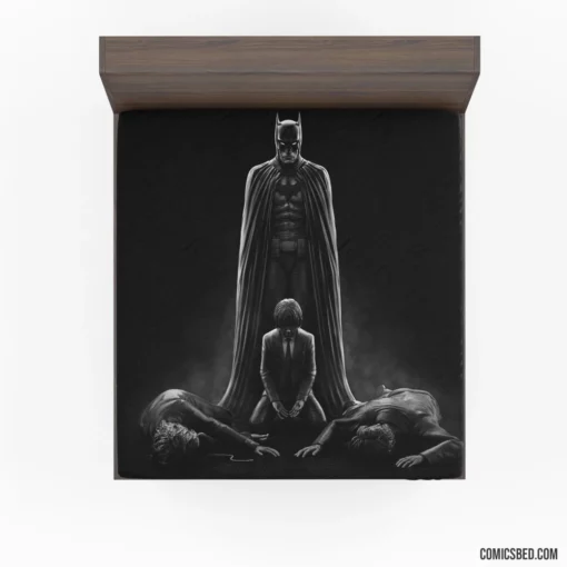 Death of Bruce Wayne Parents Tragedy Comic Fitted Sheet 1