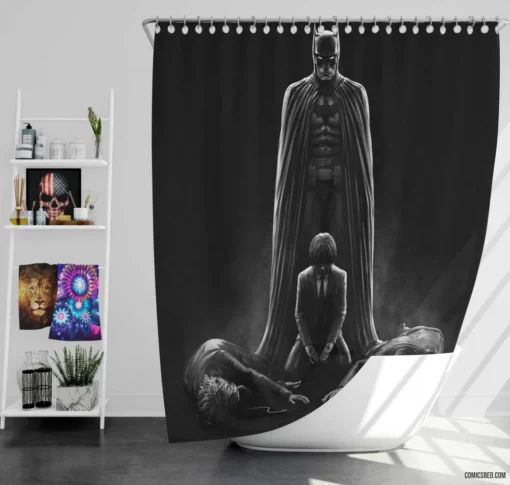 Death of Bruce Wayne Parents Tragedy Comic Shower Curtain