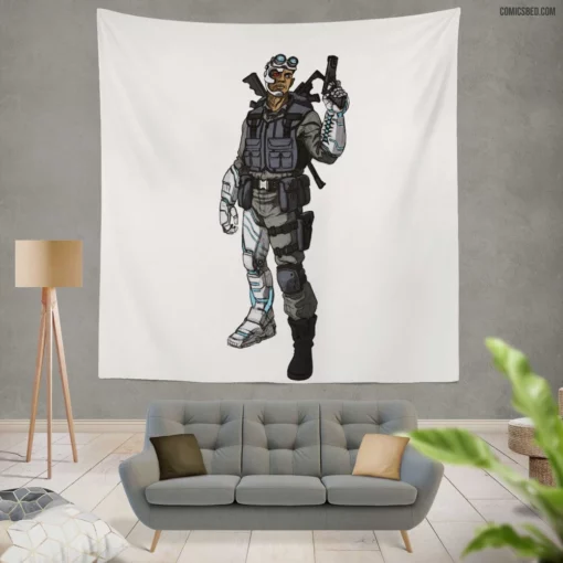 Deathlok Cybernetic Warrior Comic Wall Tapestry