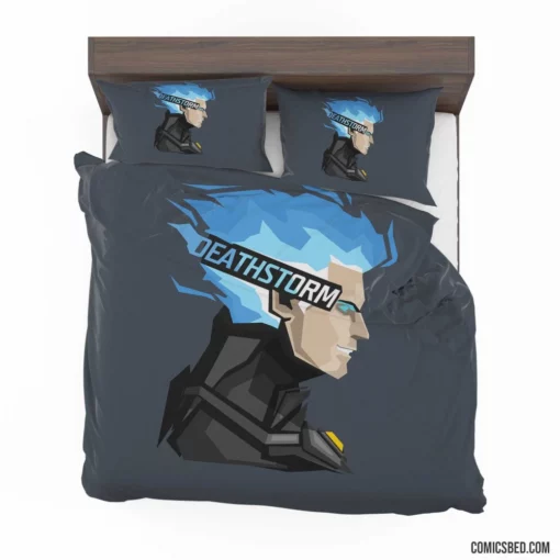 Deathstorm Darkened Elemental Force Comic Bedding Set 1