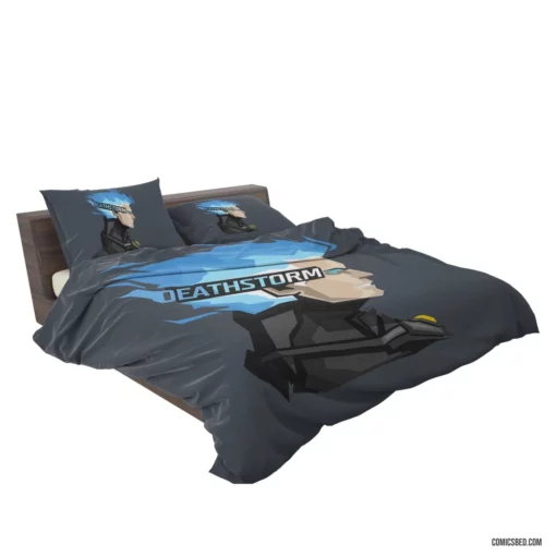 Deathstorm Darkened Elemental Force Comic Bedding Set 2